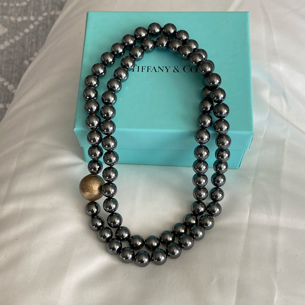 Tiffany & Co graphite pearls - never worn